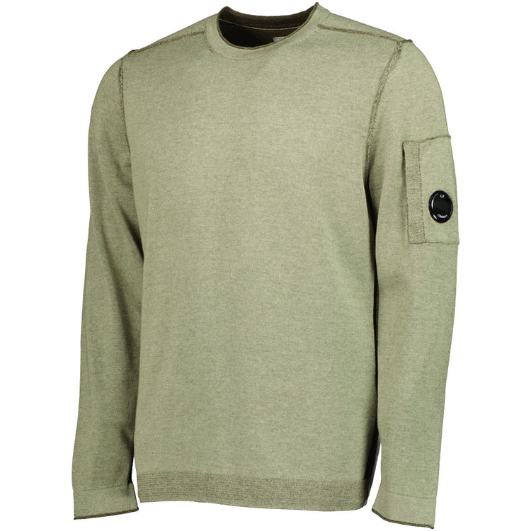 C.P. Double Face Vanisé Crewneck Lens Knit - Casual Basement
