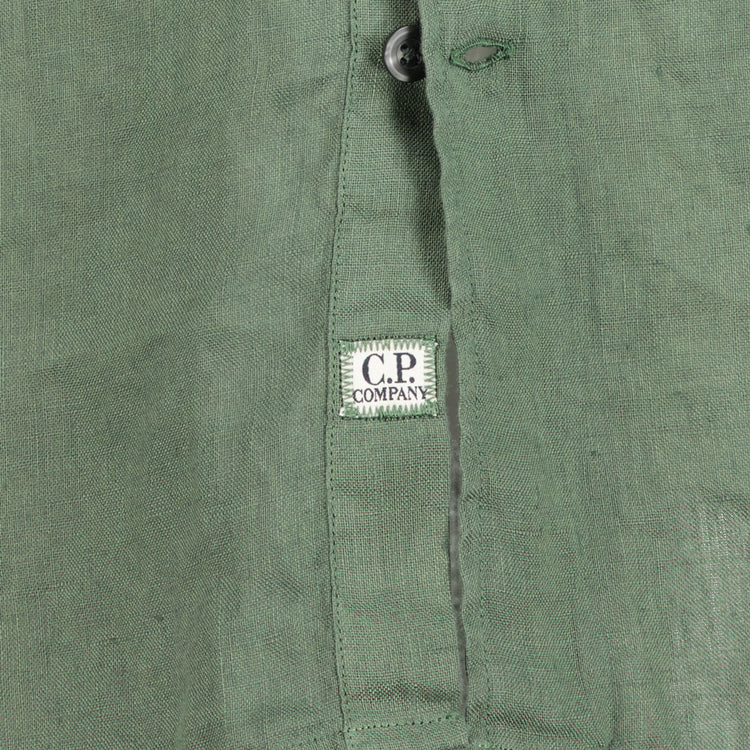 C.P. Short Sleeve Linen Shirt - Casual Basement