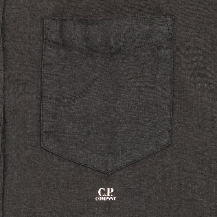 C.P. Short Sleeve Linen Shirt - Casual Basement