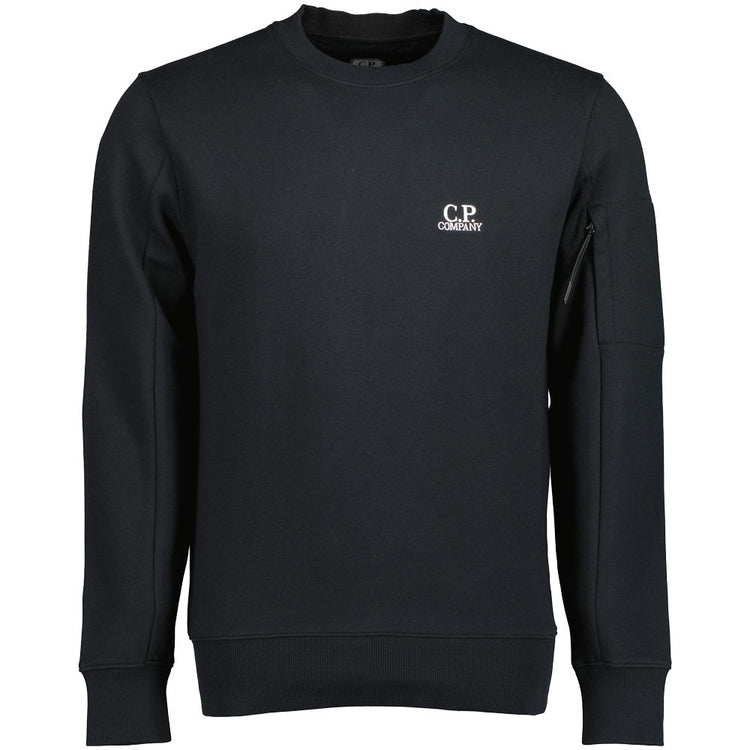 C.P. Embroidered Logo Crewneck Sweatshirt - Casual Basement