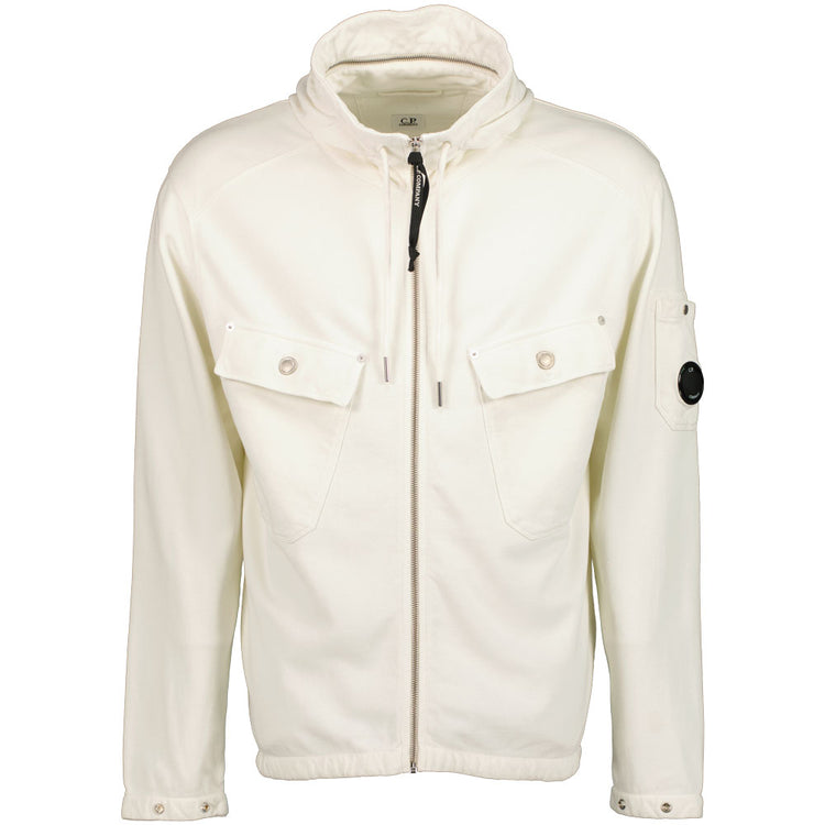 C.P. Hooded Openend Fleece Lens Zip Cardigan - Casual Basement