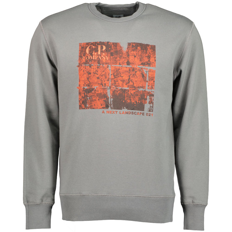 C.P. Crewneck Graphic Print Sweatshirt - Casual Basement