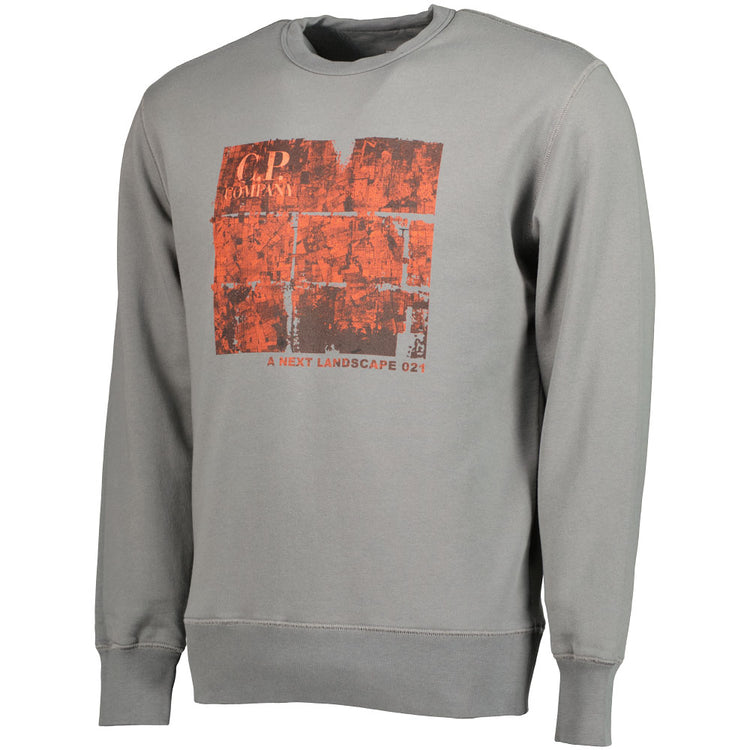 C.P. Crewneck Graphic Print Sweatshirt - Casual Basement