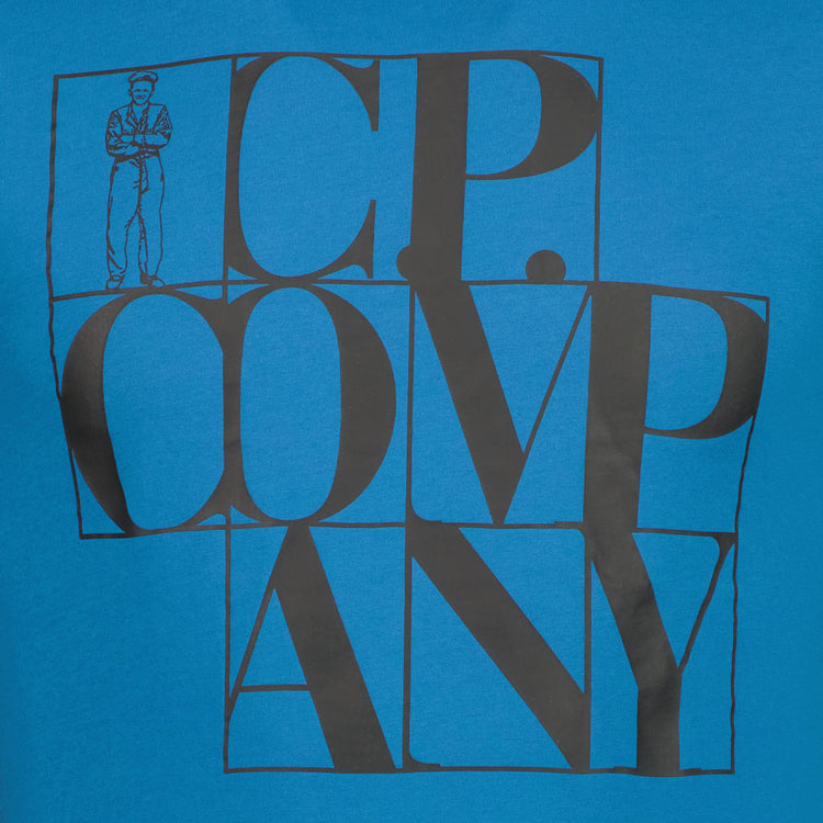 C.P. Grid Logo Jersey T-Shirt - Casual Basement