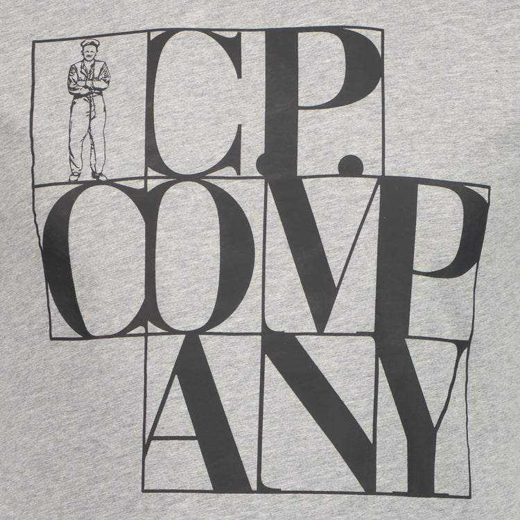 C.P. Grid Logo Jersey T-Shirt - Casual Basement