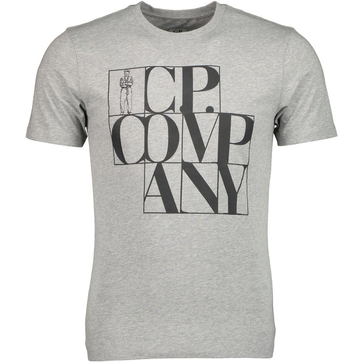 C.P. Grid Logo Jersey T-Shirt - Casual Basement