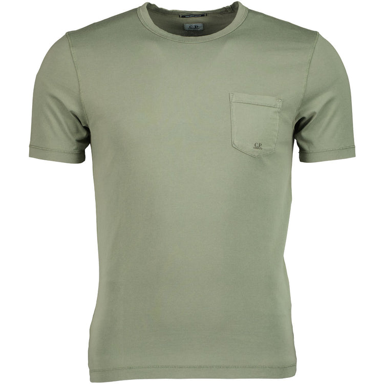 C.P. Logo Print Pocket T-Shirt - Casual Basement