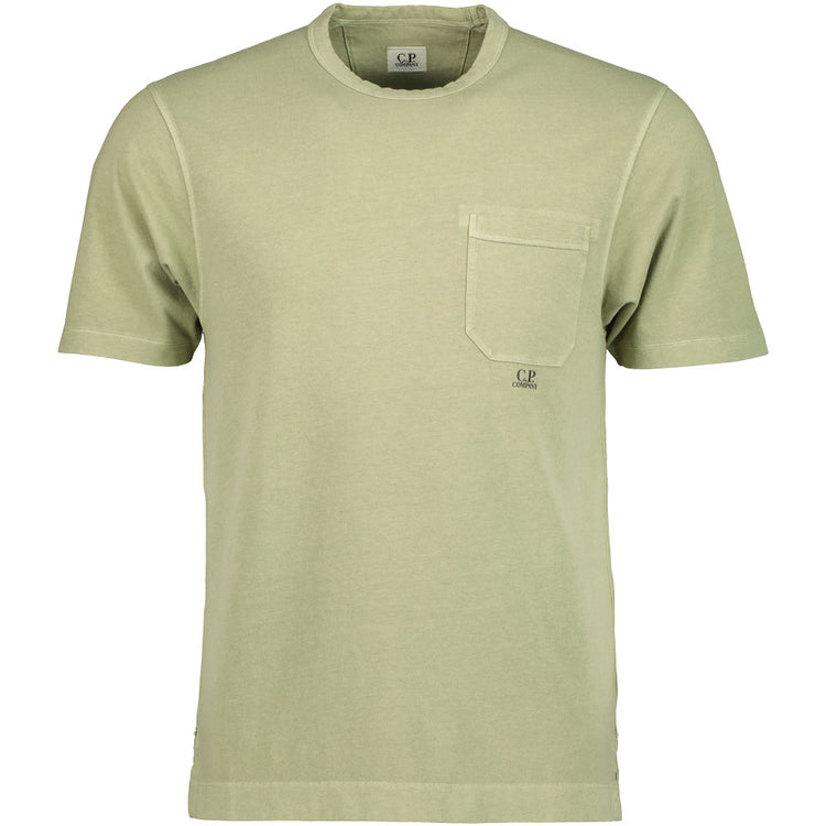 C.P. Logo Print Pocket T-Shirt - Casual Basement