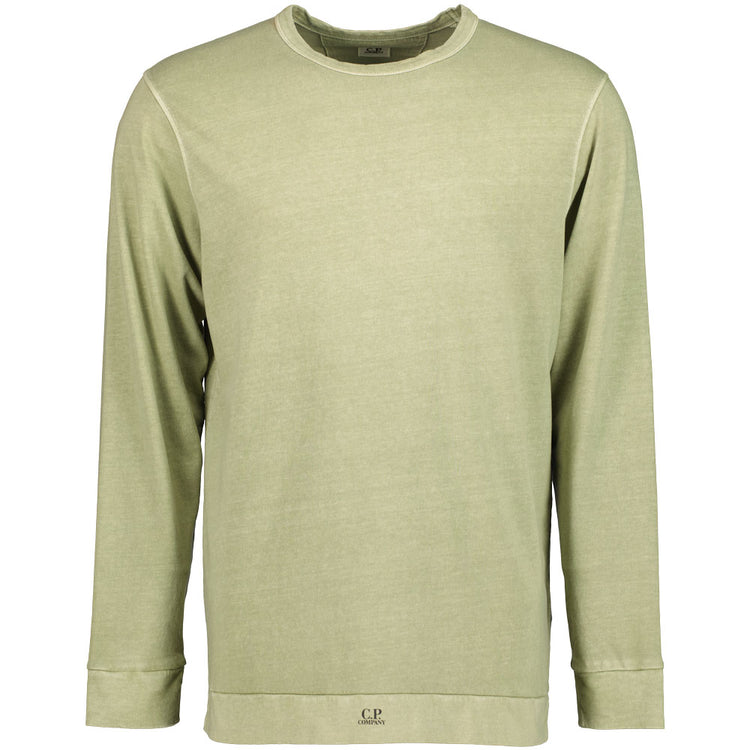 C.P. Long Sleeve Hem Logo T-Shirt - Casual Basement