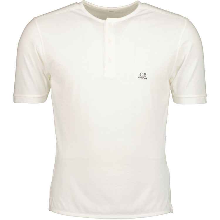 C.P. Button Up Logo Print T-Shirt - Casual Basement
