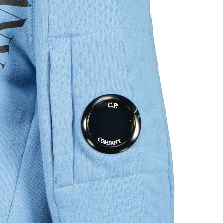 Junior Fleece Logo Print Lens Hoodie - Casual Basement