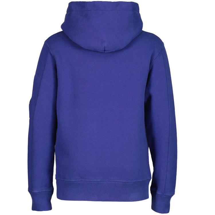 Junior Fleece Logo Print Lens Hoodie - Casual Basement