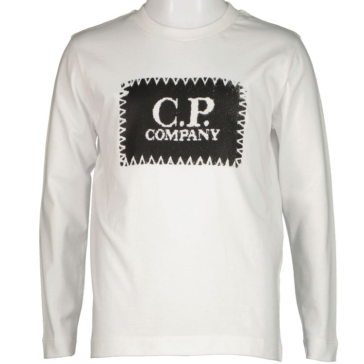 Junior Long Sleeve Stamp Print T-Shirt - Casual Basement