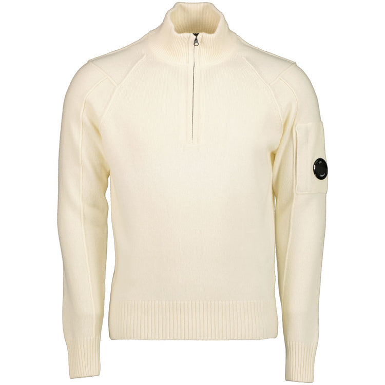 Quarter Zip Lambswool Lens Knit - Casual Basement