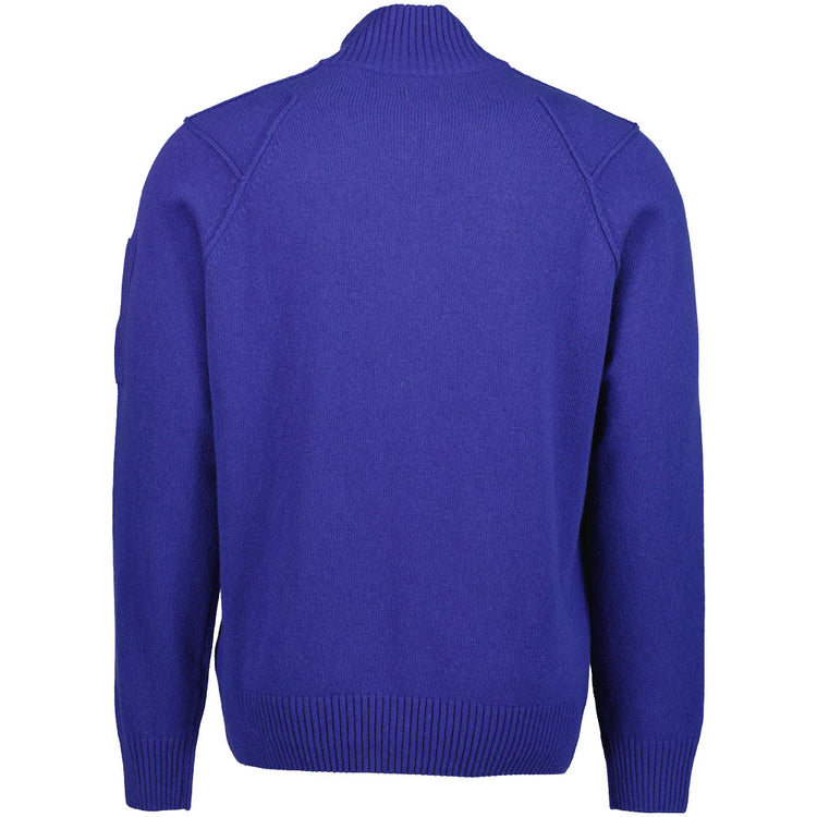 Knitted Zip-Up Lens Cardigan - Casual Basement