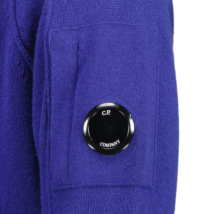 Knitted Zip-Up Lens Cardigan - Casual Basement