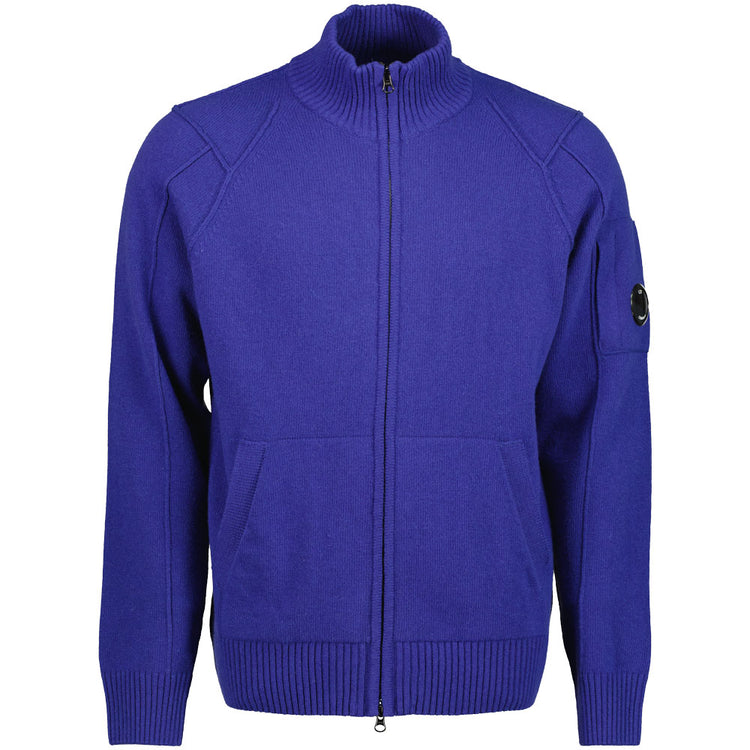 Knitted Zip-Up Lens Cardigan - Casual Basement