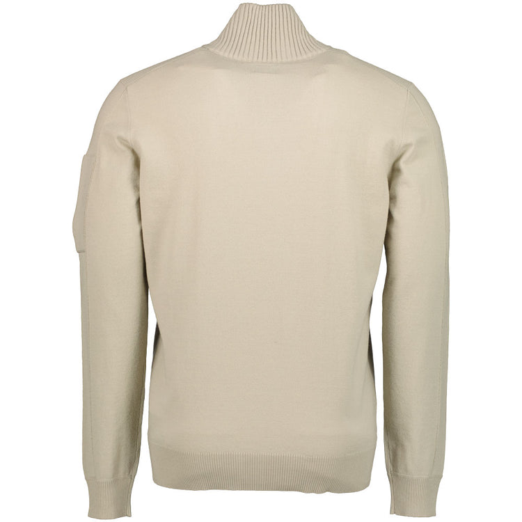 Merino Quarter Zip Turtleneck Lens Knit - Casual Basement