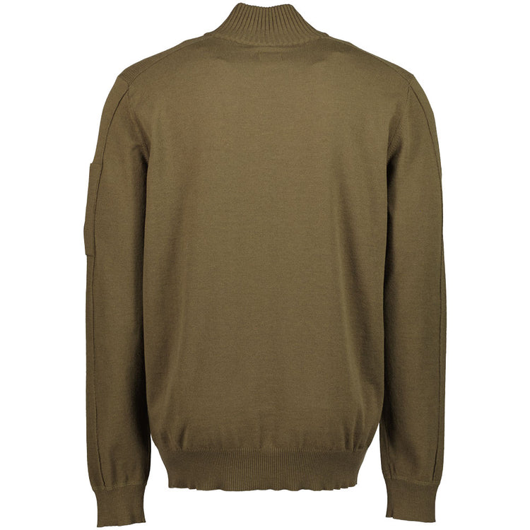 Merino Quarter Zip Turtleneck Lens Knit - Casual Basement