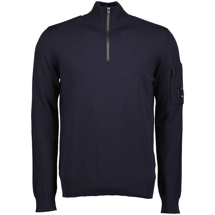 Merino Quarter Zip Turtleneck Lens Knit - Casual Basement