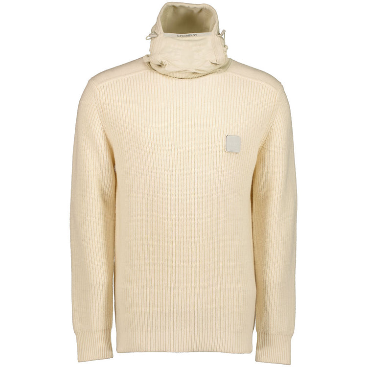 Patch Logo Hooded Knit - Casual Basement