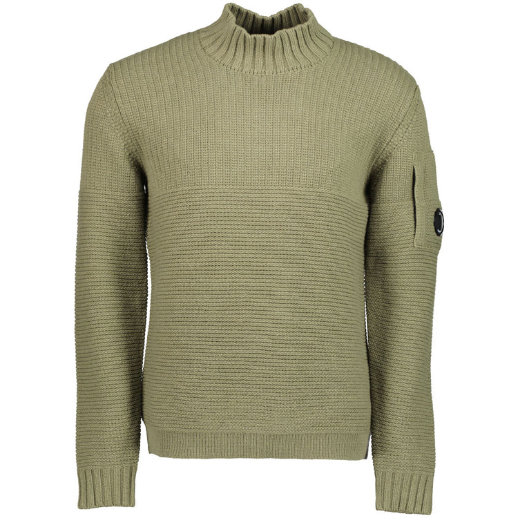 Turtle Neck Lens Lambswool Knit - Casual Basement