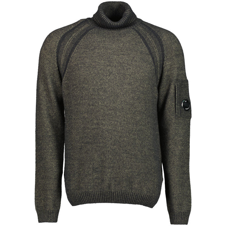 Turtle Neck Lens Fleece Knit - Casual Basement