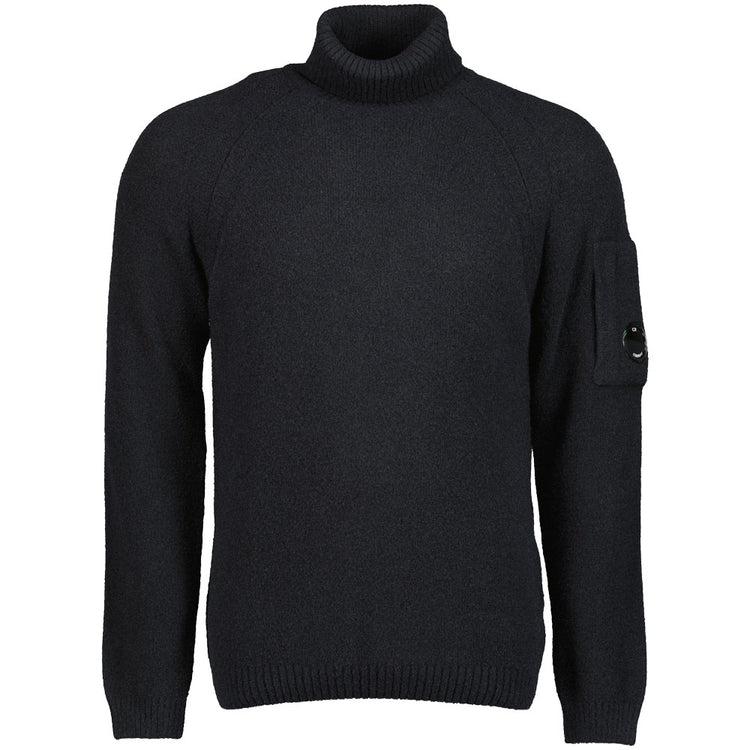 Turtle Neck Lens Fleece Knit - Casual Basement