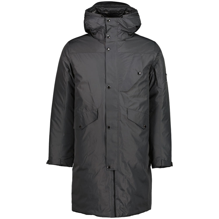 Long Micro-M Down Lens Parka - Casual Basement