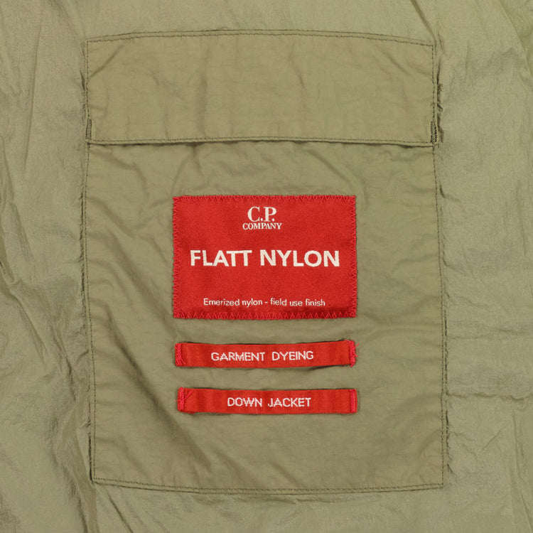 Long Flatt Nylon Down Lens Jacket - Casual Basement