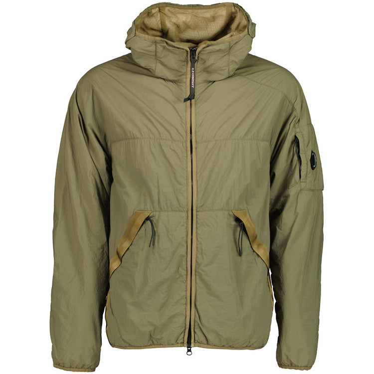 Hooded Nylon Lens Jacket - Casual Basement
