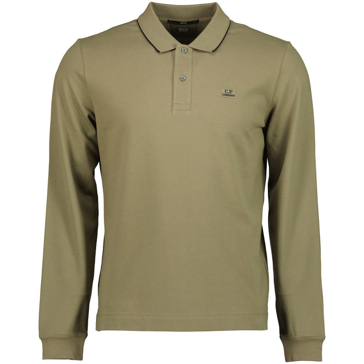 Long Sleeve Stretch Piquet Polo Shirt - Casual Basement