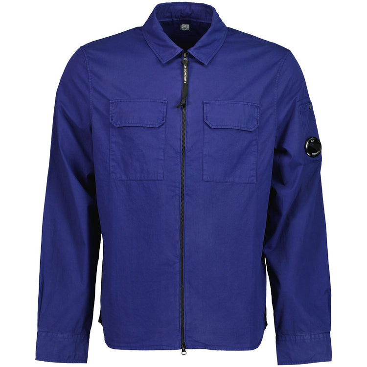 Gabardine Zip Up Lens Overshirt - Casual Basement