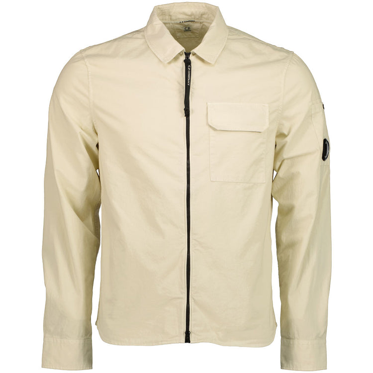 Gabardine Zip Up Lens Overshirt - Casual Basement