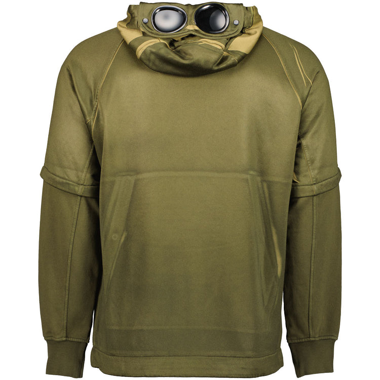 Cotton/Poly Fleece Tracery Logo Goggle Hoodie - Casual Basement