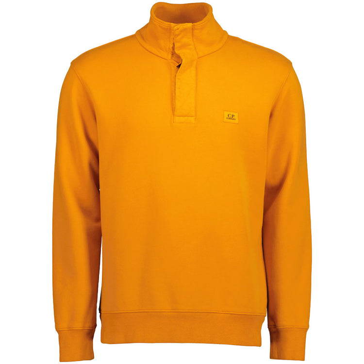 Logo Patch Quarter Button Sweatshirt - Casual Basement