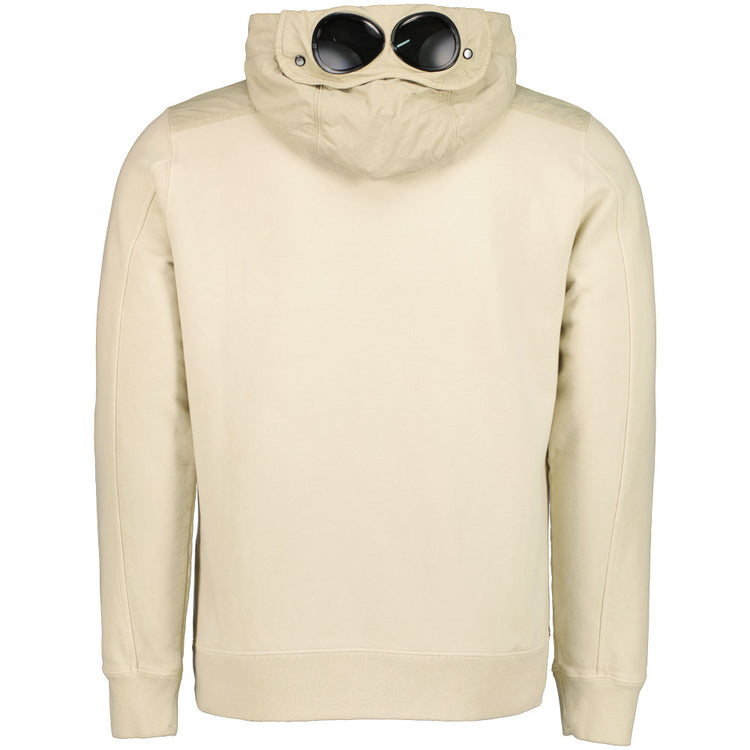 Mixed Goggle Hooded Zip Sweatshirt - Casual Basement