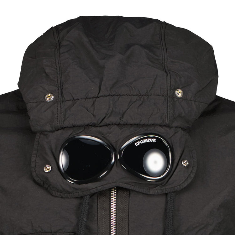 Mixed Goggle Hooded Zip Sweatshirt - Casual Basement