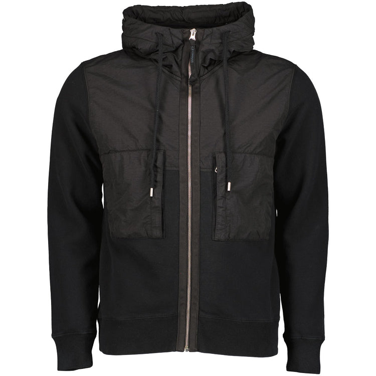 Mixed Goggle Hooded Zip Sweatshirt - Casual Basement