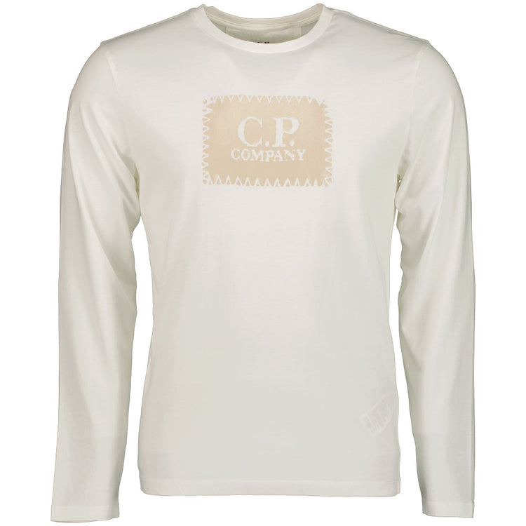 Long Sleeve Stamp Print T-Shirt - Casual Basement