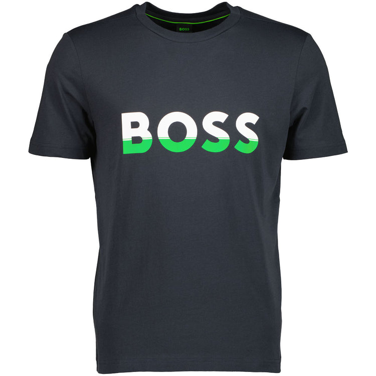 Colour-Blocked Logo Print T-Shirt - Casual Basement