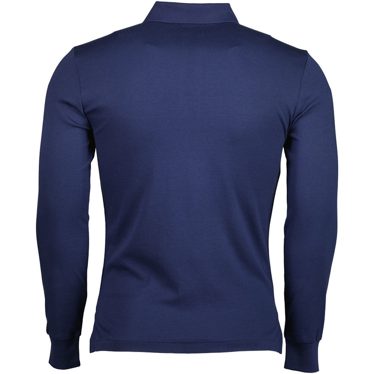 Long Sleeve Knitted Polo Shirt - Casual Basement
