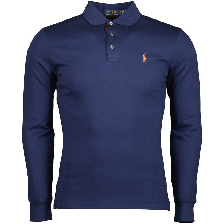 Long Sleeve Knitted Polo Shirt - Casual Basement