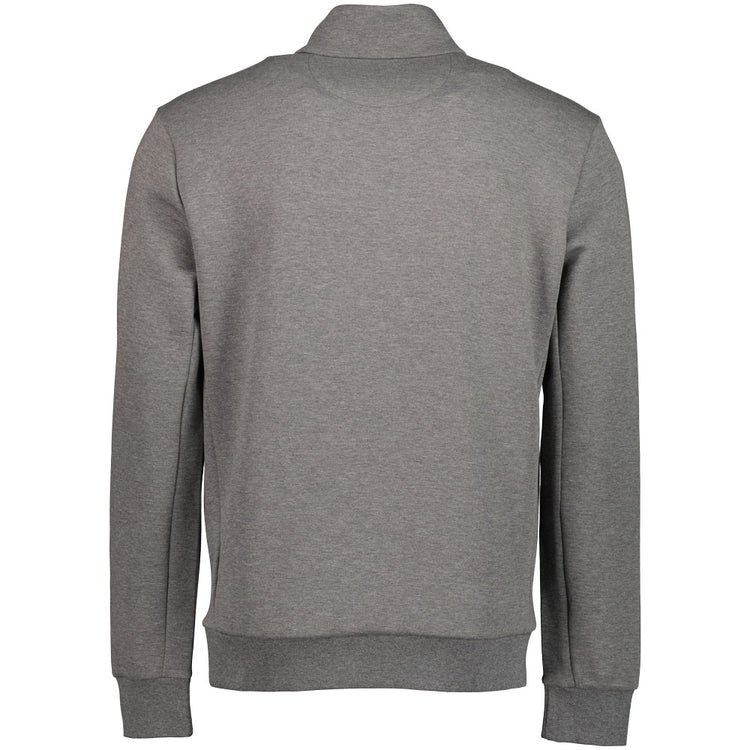 Quarter Zip Embroidered Logo Sweat - Casual Basement