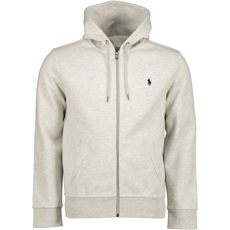 Zip Up Embroidered Logo Hoodie - Casual Basement