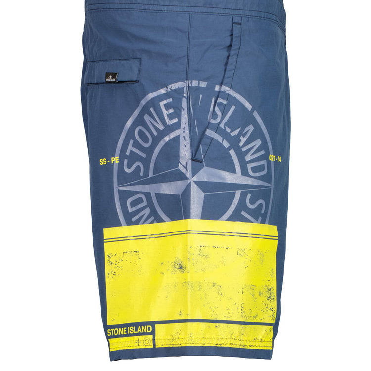 S.I. Block Logo Swim Shorts - Casual Basement