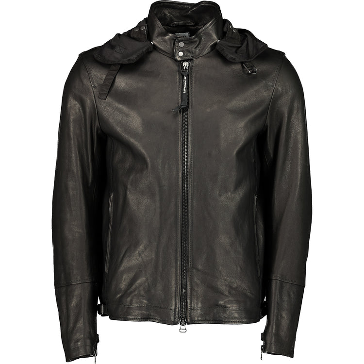 Leather Goggle Jacket - Casual Basement