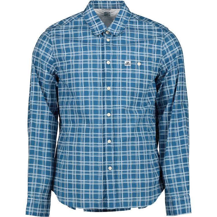 Long Sleeve Macro Check Shirt - Casual Basement