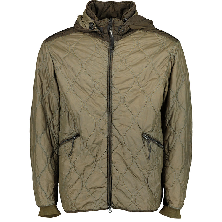 C.P. Nylon Quilted Goggle Jacket - Casual Basement