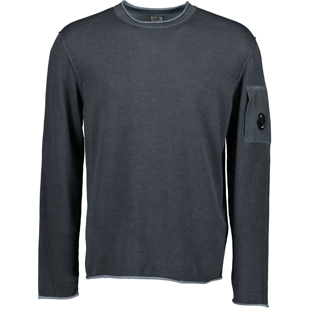 C.P. Company | C.P Company Crewneck Lens Knit - Total Eclipse